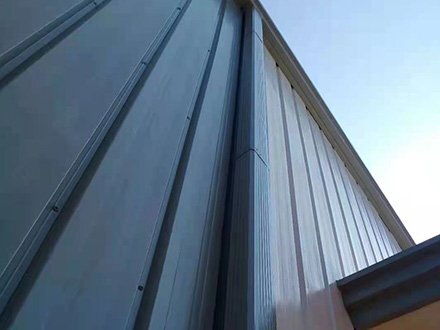 陜西韓城為康辣椒車間采用津雙達(dá)彩鋼雨水管